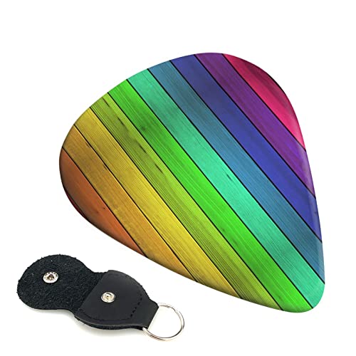 Lot de 6 médiators en bois coloré pour guitare acoustique, guitare électrique, basse, ukulélé – fins, moyens et épais. - Les Beatles, Paul McCartney, John Lennon, RIngo Starr, George Harrison Lot de 6 médiators en bois coloré pour guitare acoustique, guitare électrique, basse, ukulélé – fins, moyens et épais.