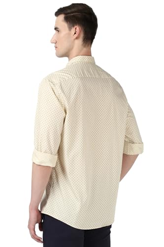 Image of Peter England Men Cotton Printed Slim Fit Shirt