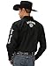 Jack Daniel's Men's Daniel's Logo Rodeo Long Sleeve Western Shirt Black Large