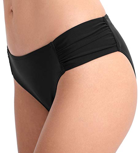Women's Bathing Suit Bottoms Full Coverage Ruched Bikini Tankini Bottom Swimsuit Brief2