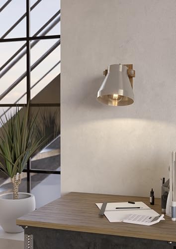 Eglo Wall Light Fixture Cawton, Indoor lamp with Adjustable spot, Living Room and Bedroom Lighting - Image 4