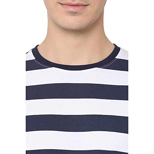 Image of Pepe Stripes Cotton Slim Fit Mens T-Shirt
