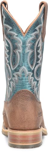 DOUBLE-H Mens 11" Union Built Roper Western-Boots, Rugged Leather Pull-On Work Boots, Durable Comfort for All-Day Wear3