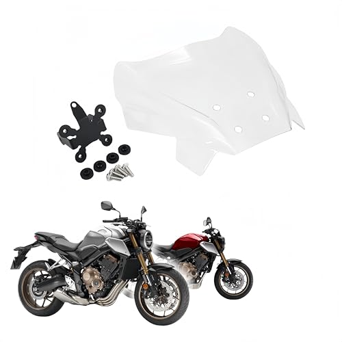 �yYImprious �z�t�����g�K���X���f�t���N�^�[ FOR CB650R 2018~2025�N ��p �T���o�C�U�[ �X�|�[�c�E�C���h�X�N���[�� �t�����g�v���[�g�f�t���N�^�[ �t�F�A�����O �E�C���h�X�N���[�� �O�� �p�[�c - ��p�݌v CB 650 R 