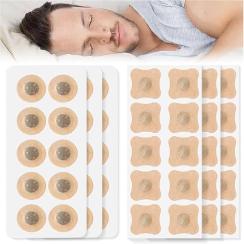 SIVZUMO 120Pcs - Pack Premium Nasenpflaster Magnet, Magnetische Nasenpflaster, Verbessert die Atmung und Sauerstoffversorgung, Anti-Schnarchen, Maximaler Halt für Sport und Schlaf