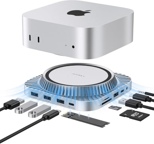 【Cosa ricevi】La IVANKY Fusion Dock 3 è fornita con un manuale d'uso, un caricatore da 20W, un cacciavite, un cavo USB-C da 1m (per collegare l'adattatore di alimentazione alla Fusion Dock 3) e un cavo USB-C da 25cm (per collegare la Fusion Dock 3 al tuo M4). Fare riferimento alla guida di installazione rapida sulla pagina principale e utilizzare il cavo corrispondente; l'uso di un cavo errato può impedire alla docking station di alimentare il Mac mini.