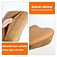 POKSRI Echtes Rindsleder Kissen lordosenstütze Auto,Memory Foam Kissen,lendenkissen,Echtes Leder Rückenlehne,deko,blackroll,Outdoor,Kissen,Sofa(Kaffee,1p)