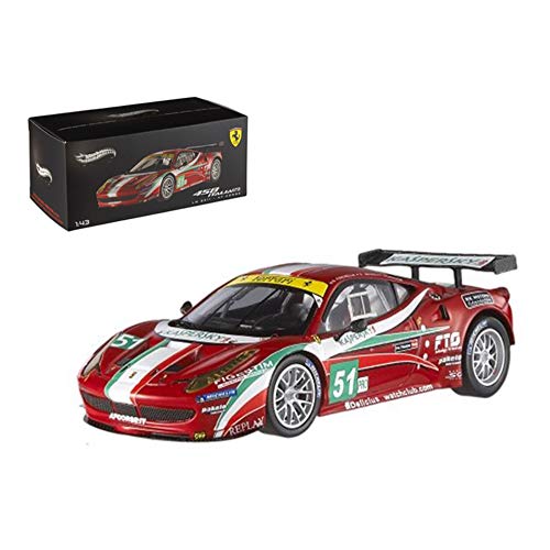 Hot Wheels Elite X5497- Ferrari 458 Italia gt2 24h Le Mans'11 AF Corse escala 1/43