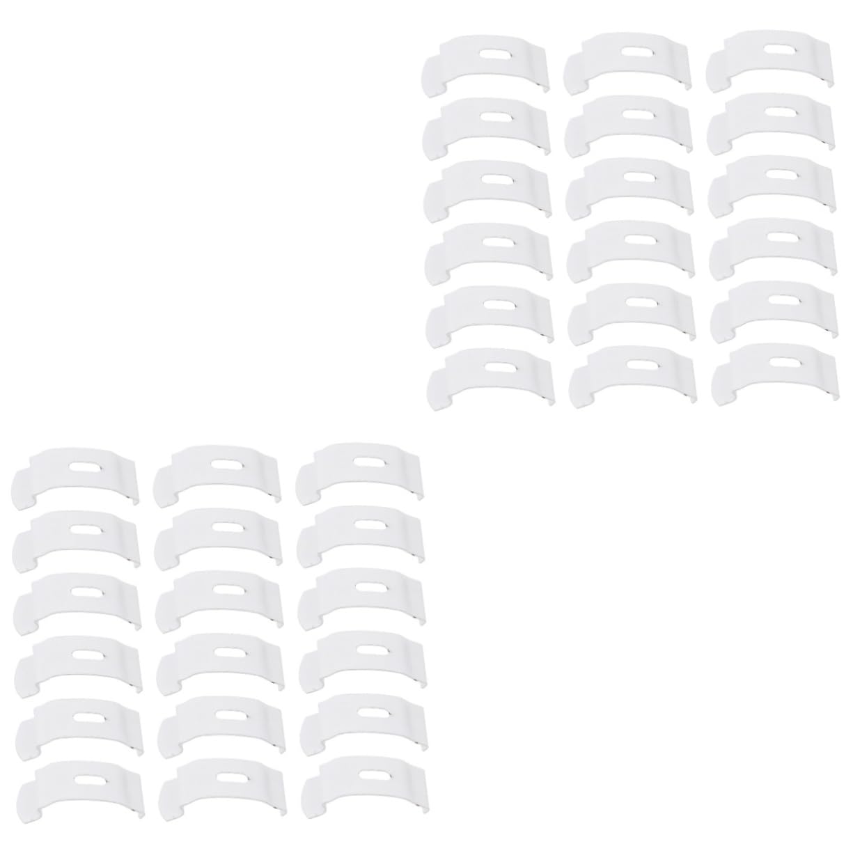 Cabilock 40pcs Curtain Fixed Plates Installation Tools Curtain Repair Fittings for Home Office Studio and Restaurant Use Easy to Install Vertical Blinds Accessories