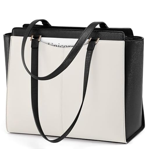 RAINSMORE Bolso Mujer Grande Bolso Universidad Impermeable para Portátil 14 Pulgadas Bolsos Tote Cuero PU con Cremallera Bolsillo Interior para Compras Viajes Colegio Oficina | Ya disponible en tu tienda friki favorita! En mundofriki.es!