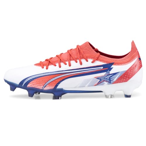 PUMA Mens C.P X Ultra Ultimate Firm GroundAg Soccer Cleats Cleated, Firm Ground, Turf - Blue, Red3