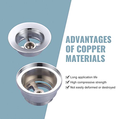 iVIGA Universal Sink Plug Drain Stopper Fitting with Overflow - Image 4