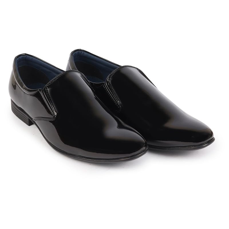 Image of FAUSTO Men Leather Formal Pull-On Shoes