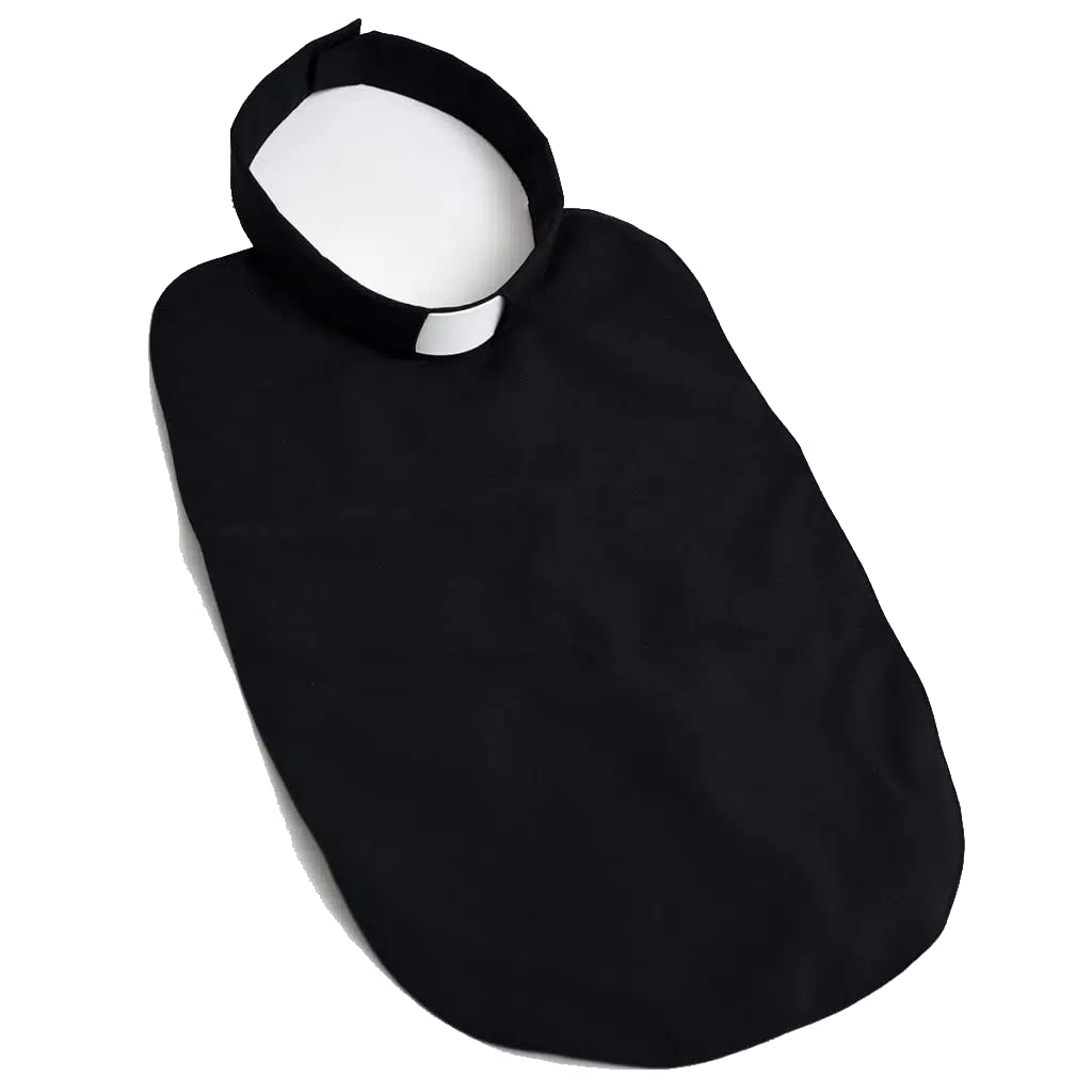 Hammond & Harper Of London Men's Black Clerical Bibstocks - Slip In Collar Style 14.5"