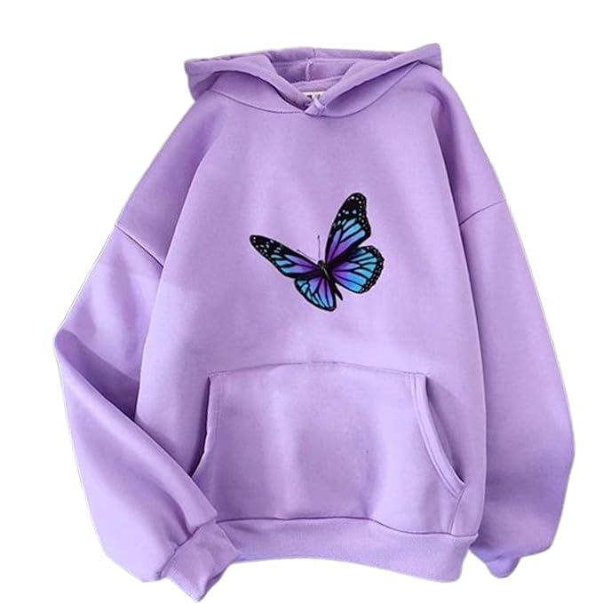 Women’s Printed Hooded Sweatshirt | Stylish Winter Hoodie for Girls & Women | Soft Fleece Pullover Hoodie Long Sleeve Hooded Sweatshirt with Kangaroo Pocket-image-45