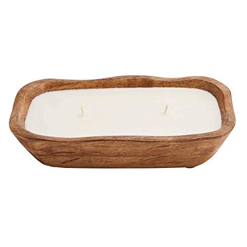 Mud Pie Petite Wood Candle, Brown, Large #TOP27