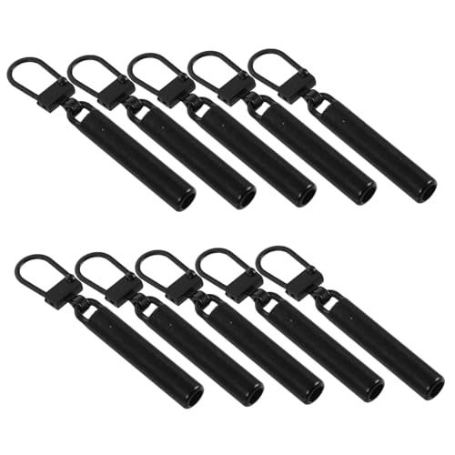 DOITOOL 10Pcs Zipper Pull Replacement Head Detachable Zipper Pulls for Jackets Backpacks Luggage