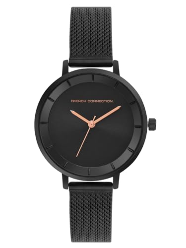 French Connection Analog Black Dial Womens Watch-FCN00016F (B0C744JN6K) Amazon Price History, Amazon Price Tracker