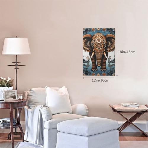 Impression HD éléphant sur toile premium pour décoration murale - 4