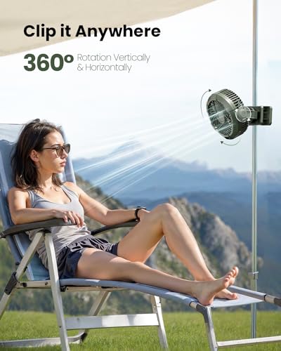 Gaiatop-Camping-Fan-with-Light-4000mAh-Portable-Rechargeable-Battery-Powered-Fan-3-Speed-Small-Desk-Fan-Clip-on-Fan-with-LED-Digital-Display-USB-Fan-with-Hanging-Hook-for-Outdoor-Bedroom