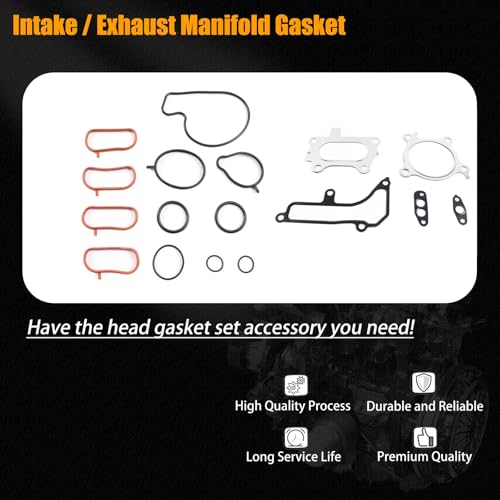 Image of AUCERAMIC 122516A0A01 Cylinder Head Gasket Set Fit for 2018-2022 Honda Accord 2016-2021 Civic 2017-2021 CR-V 1.5L L4 HS55383