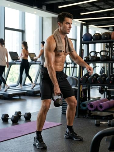 Image of GRECIILOOKS Shorts for Men Running | 2 in 1 Shorts Men with Compression Shorts |Gym Shorts for Man Workout with Phone Pocket | Quick Dry Sports Shorts for Gym Training