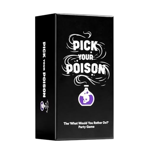 Dyce Games | Pick Your Poiso | El Juego de ¿Qué preferirías Hacer? | El Juego de dilemas para Fiestas | Edición Familiar en inglés | A Partir de 10 años | para 3 a 10 Jugadores | Inglés