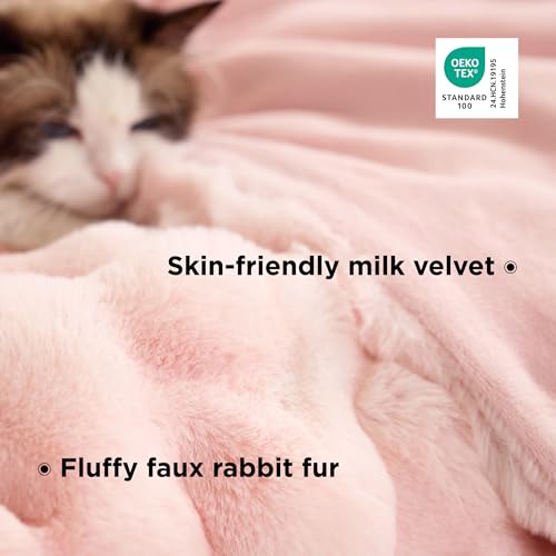 Bedsure GentleSoft Fuzzy Faux Fur Blanket