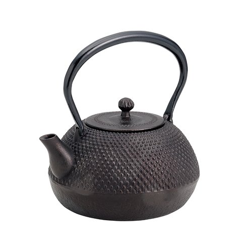 TOKYO MATCHA SELECTION - Nanbu Tetsubin : HEISEI Maru ARARE - 0.8 Liter - Japanese cast Iron teapot Kettle from Iwate [Standard Ship by EMS: with Tracking & Insurance]