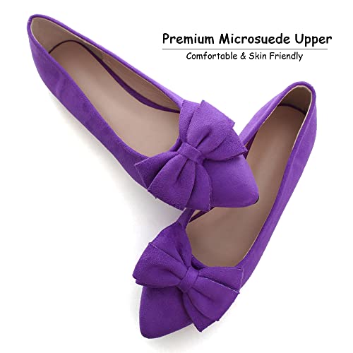 Image of Dear Time Women's Ballet Flats Dress Ballet Shoes Slip on for Office Work Comfortable Shoes