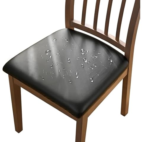 Alishomtll Waterproof Leather Dining Chair Covers Cover