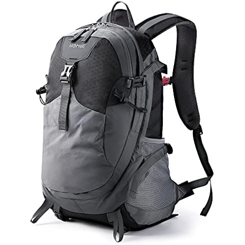 Mochila Ligera de Senderismo HOMIEE 40L Impermeable con Cubierta Lluvia Cover