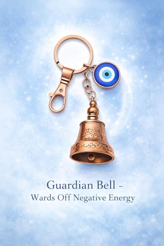 Image of AutokraftZ Copper Guardian Bell with Tibetan Keychain for Motorcycle & Bike | Classic Safety Bell | Symbol of Protection & Good Luck | Premium Gift for Bikers & Riders
