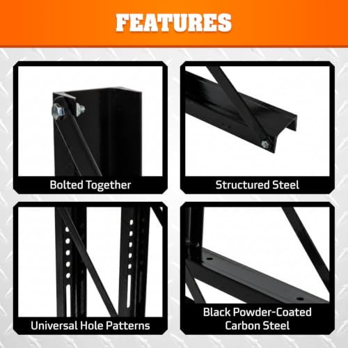 Image of Buyers Products 1701005B Underbody Truck Box Brackets 18 x 18 In Black