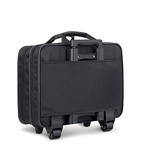 Solo New York Rolling Case with Wheels - Roller Laptop Bag, Wheeled Briefcase for Women & Men, Carry On Size for Travel, Fits 15.6" Computer - Carnegie, Black4