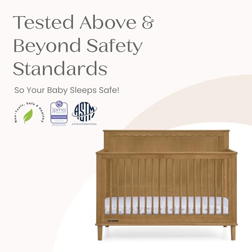 Image of Delta Children Penelope 6-in-1 Convertible Crib - Greenguard Gold Certified, Acorn
