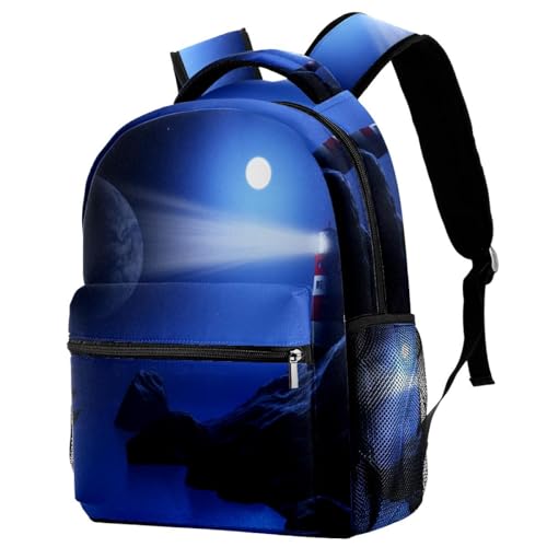 Sac à dos d'école multicolore ado fille garçon et voyage 29x20x40cm