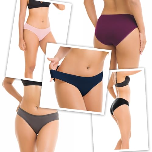 Image of Women's Cotton Bikini Panties Underwear for Women Comfort 3 Pack | Cotton Panties, No Show, Breathbale, Comfort Fit, Multipack