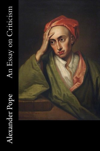 An Essay on Criticism 1977994849 Book Cover