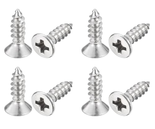 Lot de 400 vis autotaraudeuses tête plate fraisée pour métal et plastique