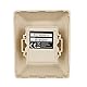 S/CONN maximum connectivity Telefondose TAE U - 1x6 - Anschlussdose - Universal für F+N - Aufputz AP - 1x Telefon oder 1x Nebenstelle Fax AB Modem NTBA DSL-Splitter - beige
