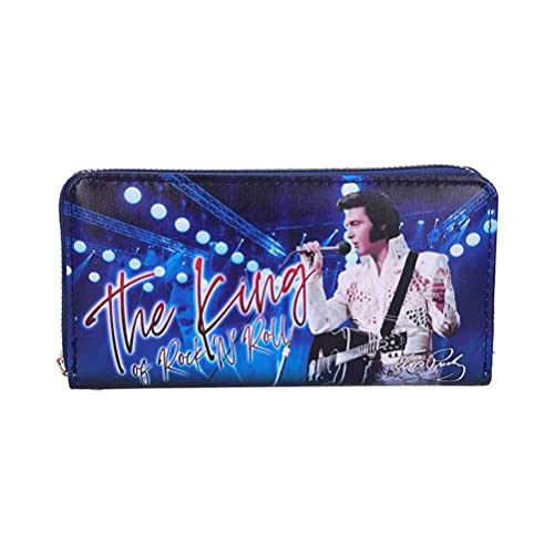 Nemesis Now Elvis The King of Rock and Roll Blue Womens Purse, 19cm3