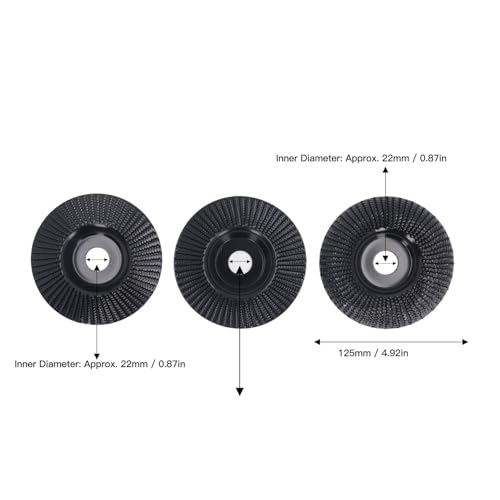 Meule à bois et disque de façonnage pour meuleuse d'angle 4,5 pouces lot de 5