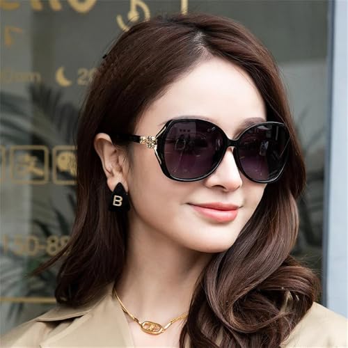 Modne polaryzacyjne okulary przeciwsłoneczne dla kobiet do jazdy, duże okulary przeciwsłoneczne w stylu vintage
