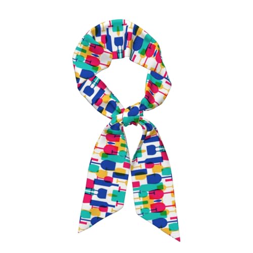 Cocktail Glasses And Wine Bottles Lightweight Silk Scarves Fashion Print Women Silk Wrap Scarf Spring Fall Gift