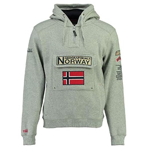 Geographical Norway - Sudadera DE NIÑOS GYMCLASS Gris Claro 12