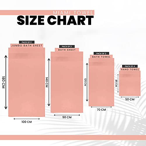 GC GAVENO CAVAILIA Pack of 2 Large Jumbo Bath Sheet 100x180cm - 700 GSM 100% Egyptian Cotton Quick Dry & Highly Absorbent Bath Towels – Soft Plush Towel for Home, Spa & Hotel – Blush Pink - Cosy Home Interiors GC GAVENO CAVAILIA Pack of 2 Large Jumbo Bath Sheet 100x180cm - 700 GSM 100% Egyptian Cotton Quick Dry & Highly Absorbent Bath Towels – Soft Plush Towel for Home, Spa & Hotel – Blush Pink - Image 3