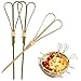 Bastoncini da cocktail Stuzzicadenti Articoli per feste Stuzzicadenti in bambù Spiedini con nodi Stuzzicadenti Bastoncini Antipasti decorativi BBQ 100 Count (a forma di cuore)