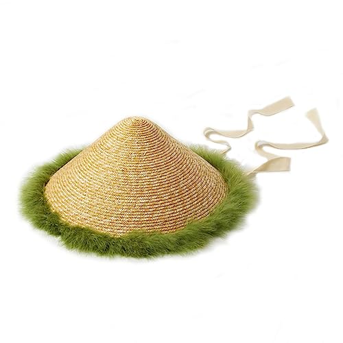 Chapeau conique résistant au soleil et doux pour la peau en paille