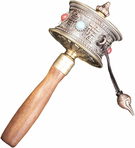Rueda De Oración,Rueda De Oración Premium, Rueda De La Escritura Budista,Rueda De Oración Budista,Rueda De Oración De Mano Rueda De Oración De Doble Rodamiento Rueda De Oración Doméstica Mudo